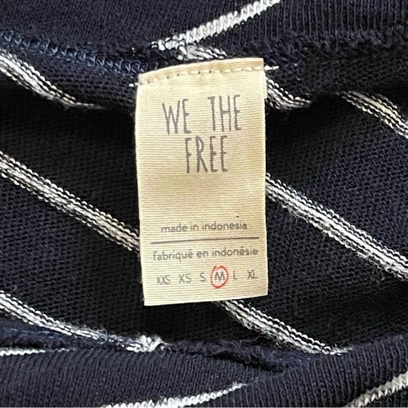 Free People Gotta Have it Cowl Neck Striped Tunic Top Size Medium Tunic Dress - Picture 9 of 13